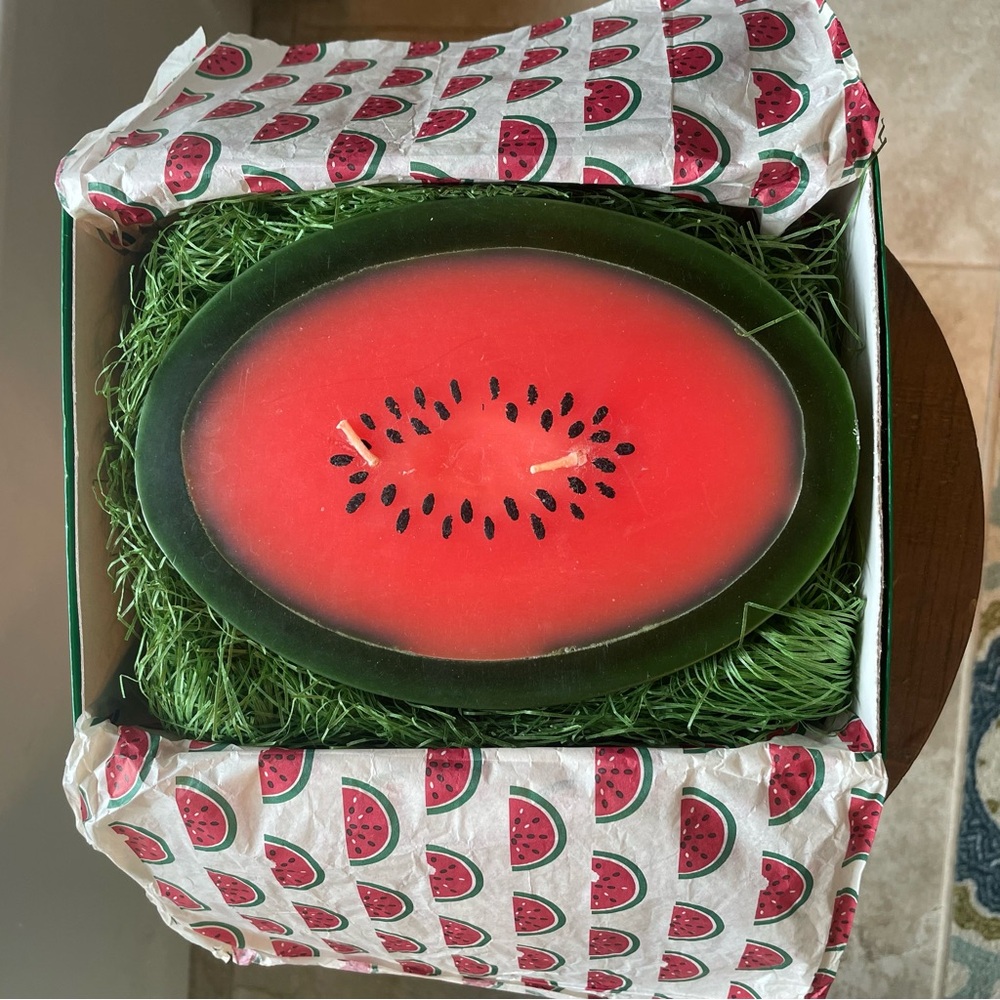 Watermelon-Themed Candle for Home Parties